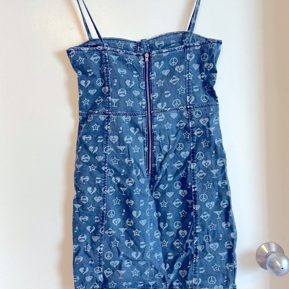 Jaded London denim bodycon spaghetti strap mini dress - Picture 4 of 4
